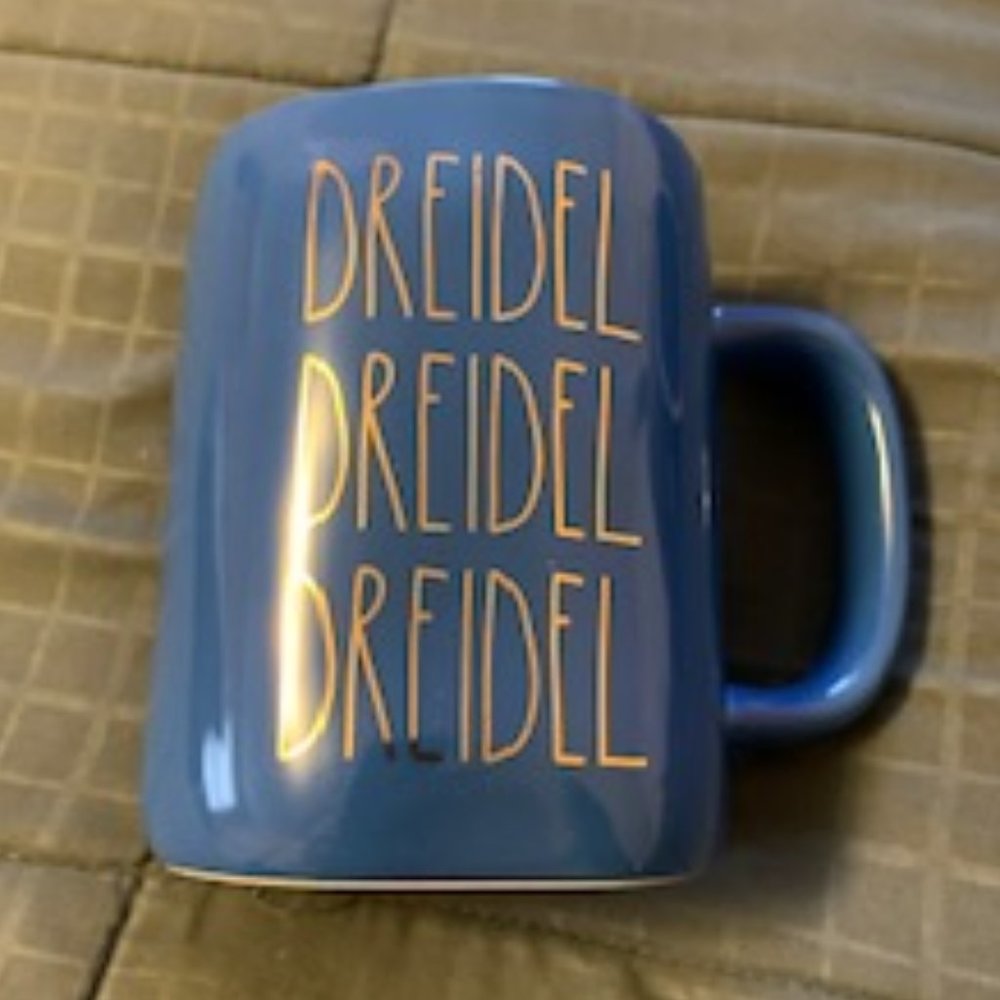 Rae Dunn Dreidel Dreidel Dreidel Mug